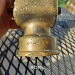 Lally Co. 9 Inch Solid Brass Fire Nozzle Antique Rare Collectible Heavy