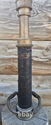 Large Antique Brass & Copper Fire Hose Nozzle 19 W. D. Allen MFG Co Chicago Ill