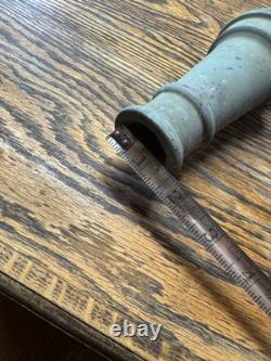 Large Antique Brass & Copper Fire Hose Nozzle 30