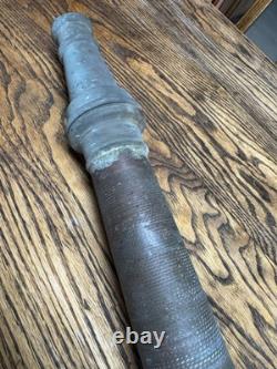 Large Antique Brass & Copper Fire Hose Nozzle 30