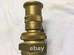 Large Solid Brass Adjustable Fire Sozzel. Akron Brass Mfg. Co
