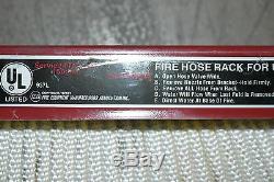 Larsens Fire Hose Elkhart S-41 Rack Mount Approx 100ft With Nozzle