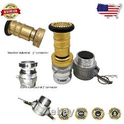 Lightweight Fire Hose Nozzle 2 NPSH/NPT with Brass Construction and ABS Housing
