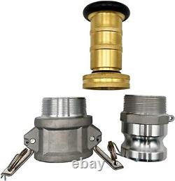 Lightweight Fire Hose Nozzle 2 NPSH/NPT with Brass Construction and ABS Housing