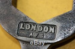 London Afs Fire Service Brigade Ww2 Hose Wrench Nozzle Spanner Fireman Engine #