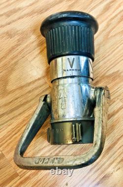 Lot 5 Fire Hose Nozzle Akron Brass LDM FDNY Firefighter Equipment Hydrant Vtg