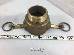 Lot Of 10 Brass Fire Hose Nozzles Camlock & Couplings Various Sizes Heavy Duty