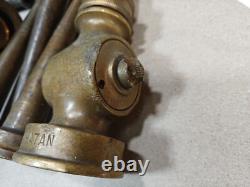 Lot Of 12, Vintage Powhatan Brass Fire Nozzles, 1-1/2 And More