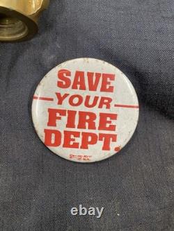 Lot Of 2 Norton Fire Massachusetts MA Nozzle And Helmet Front Cairns And Bro