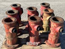 Lot Of 2 SALVAGE MUELLER FIRE HYDRANTS, 1980s 1990s, 22.25 Tall, 117 lbs each Lot Of 2 SALVAGE MUELLER FIRE HYDRANTS, 1980s 1990s, 22.25 Tall, 117 lbs each
