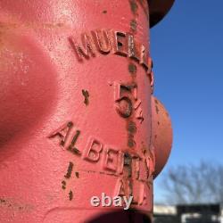 Lot Of 2 SALVAGE MUELLER FIRE HYDRANTS, 1980s 1990s, 22.25 Tall, 117 lbs each