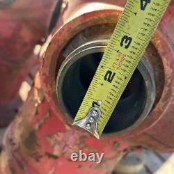 Lot Of 2 SALVAGE MUELLER FIRE HYDRANTS, 1980s 1990s, 22.25 Tall, 117 lbs each