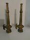 Lot Of 2 Vintage Brass W. D Allen Mfg. Fire Hose Nozzle Old Collectable