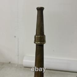 Lot Of 3 ANTIQUE Solid Brass Fire Nozzles Valves Steampunk Firefighter Waterhose