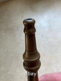 Lot Of (3) Vintage Antique Brass Bronze Fire Hose Nozzles