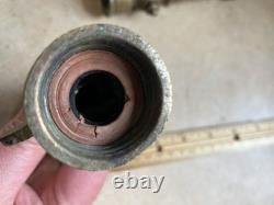 Lot Of (3) Vintage Antique Brass Bronze Fire Hose Nozzles