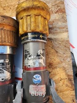 Lot Of (4) ELKHART BRASS FIRE NOZZLE SM-20F, SM-20FG, SM 10F