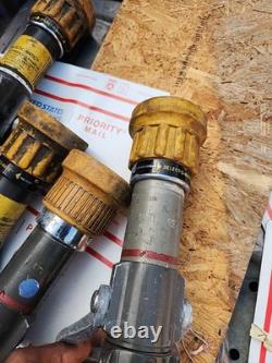 Lot Of (4) ELKHART BRASS FIRE NOZZLE SM-20F, SM-20FG, SM 10F