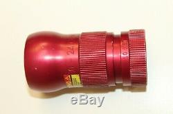 Lot Of 5 POK Fire Hose Nozzles 20-60GPM 10-24GPM 1 NH & 1.5 NST