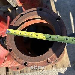 Lot Of 8 SALVAGE MUELLER FIRE HYDRANTS, 1980s 1990s, 22.25 Tall, 117 lbs each