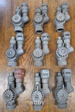 Lot Of 9 FFS Forestry S&H Twin Tip Nozzle 1 NPSH Threads 3/4. Pre-owned