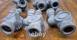 Lot Of 9 FFS Forestry S&H Twin Tip Nozzle 1 NPSH Threads 3/4. Pre-owned