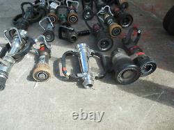 Lot of 22 Fire Hose Nozzles Akron-others 1722 1729 1727 1729-others