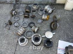 Lot of (26)FD Vintage Fire Hose aluminum Parts, SEE ALL PICTURES