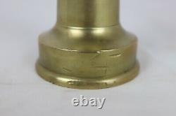 Lot of 2 Cast Brass Fire Hose Nozzles'2 Powhatan NPSH' 12 + 11 Unmarked