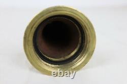 Lot of 2 Cast Brass Fire Hose Nozzles'2 Powhatan NPSH' 12 + 11 Unmarked