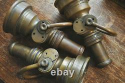 Lot of 3 Antique W. D. Allen Mfg Co Chicago Solid Brass Fire Hose Nozzles USA