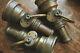 Lot Of 3 Antique W. D. Allen Mfg Co Chicago Solid Brass Fire Hose Nozzles Usa