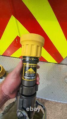 Lot of 3 Elkhart Brass SM-20FG Select-O-Matic fire hose nozzles