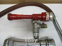 Lot of 3 Fire Hose Foam In-Line EductorElkhart 241 Brass 95 GPM Nozzle