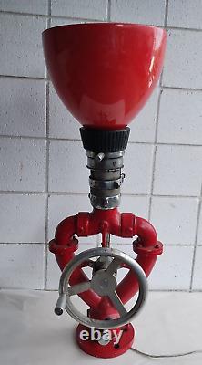 MCM Lamp Industrial Elkhart 2 handled Nozzle Firehose converted to Lamp Pop Art