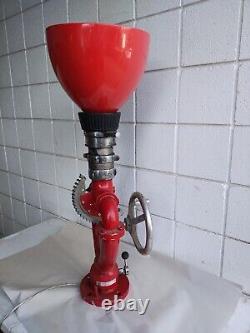 MCM Lamp Industrial Elkhart 2 handled Nozzle Firehose converted to Lamp Pop Art