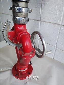 MCM Lamp Industrial Elkhart 2 handled Nozzle Firehose converted to Lamp Pop Art