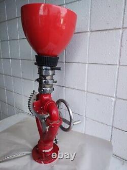 MCM Lamp Industrial Elkhart 2 handled Nozzle Firehose converted to Lamp Pop Art