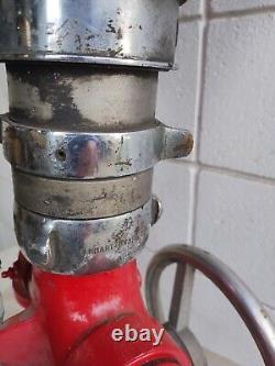 MCM Lamp Industrial Elkhart 2 handled Nozzle Firehose converted to Lamp Pop Art