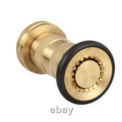 MOON AMERICAN 520-2011 Fire Hose Nozzle, Twist, Brass 6ANV4