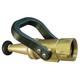 Moon American 526-1522 Fire Hose Nozzle, Ball Shutoff, Brass 6app6