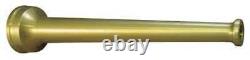 MOON AMERICAN 572-1211 Fire Hose Nozzle, Constant On, Brass 6ANV7