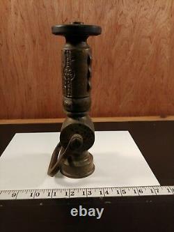 MOON AMERICAN Fire Hose Nozzle, Brass. (Bin73)