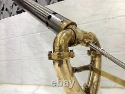 Marine Ship Fire Hose Nozzle Aluminum & Brass Durable Firefighting Spray Jet