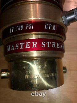 Master Stream Fire Hose Bronze Monitor Nozzle 1250 GPM 848-BC NO-848200