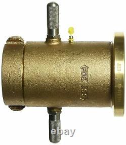 Moon 529-2522 Brass Fire Hose Nozzle 700 gpm, 2-1/2 NST Protech 823