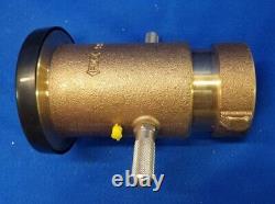 Moon American Industrial Fire Hose Nozzle 529-2522, Adj Gallonage, 2-1/2 Inch