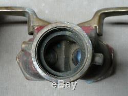 Morse Shut Off Nozzle Wye 3 Way Fire man Fighter Hose Solid Brass with Ball Valves