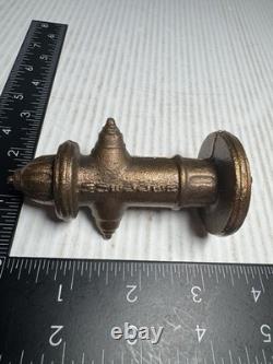 Mueller Mini Brass Fire Hydrant 4 Salesman Sample Vintage Rare
