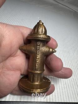 Mueller Mini Brass Fire Hydrant 4 Salesman Sample Vintage Rare